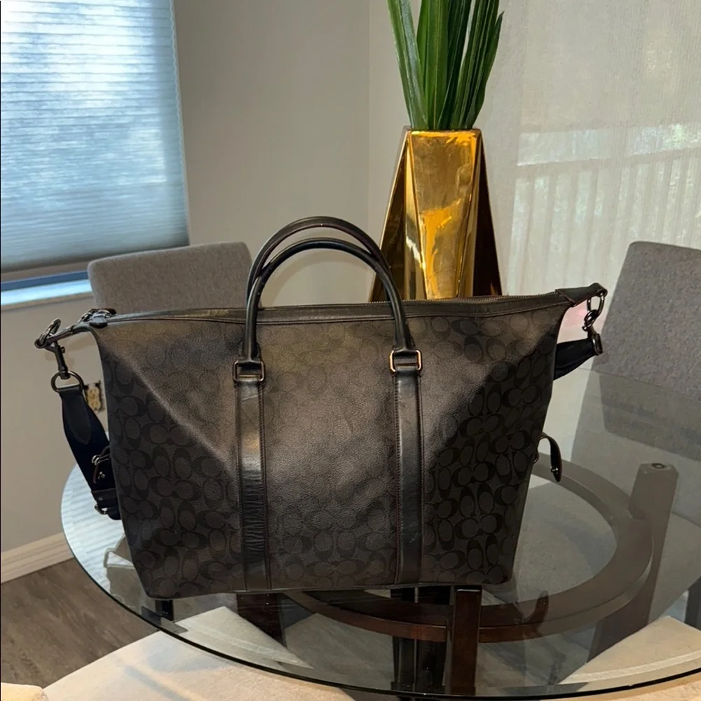 Men's Black Coach Bag
